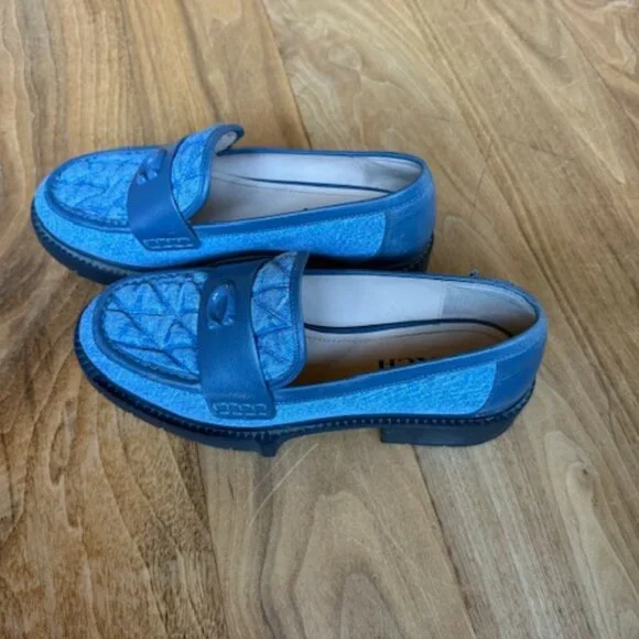 Coach Leah Quilted Denim Loafer - 8.5 - Picture 12 of 12